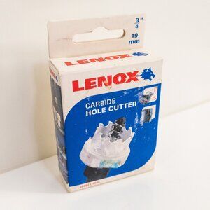 Lenox Carbide Hole Cutter 3/4" 19mm Stainless Steel Sheet Drill Bit 2009212CHC